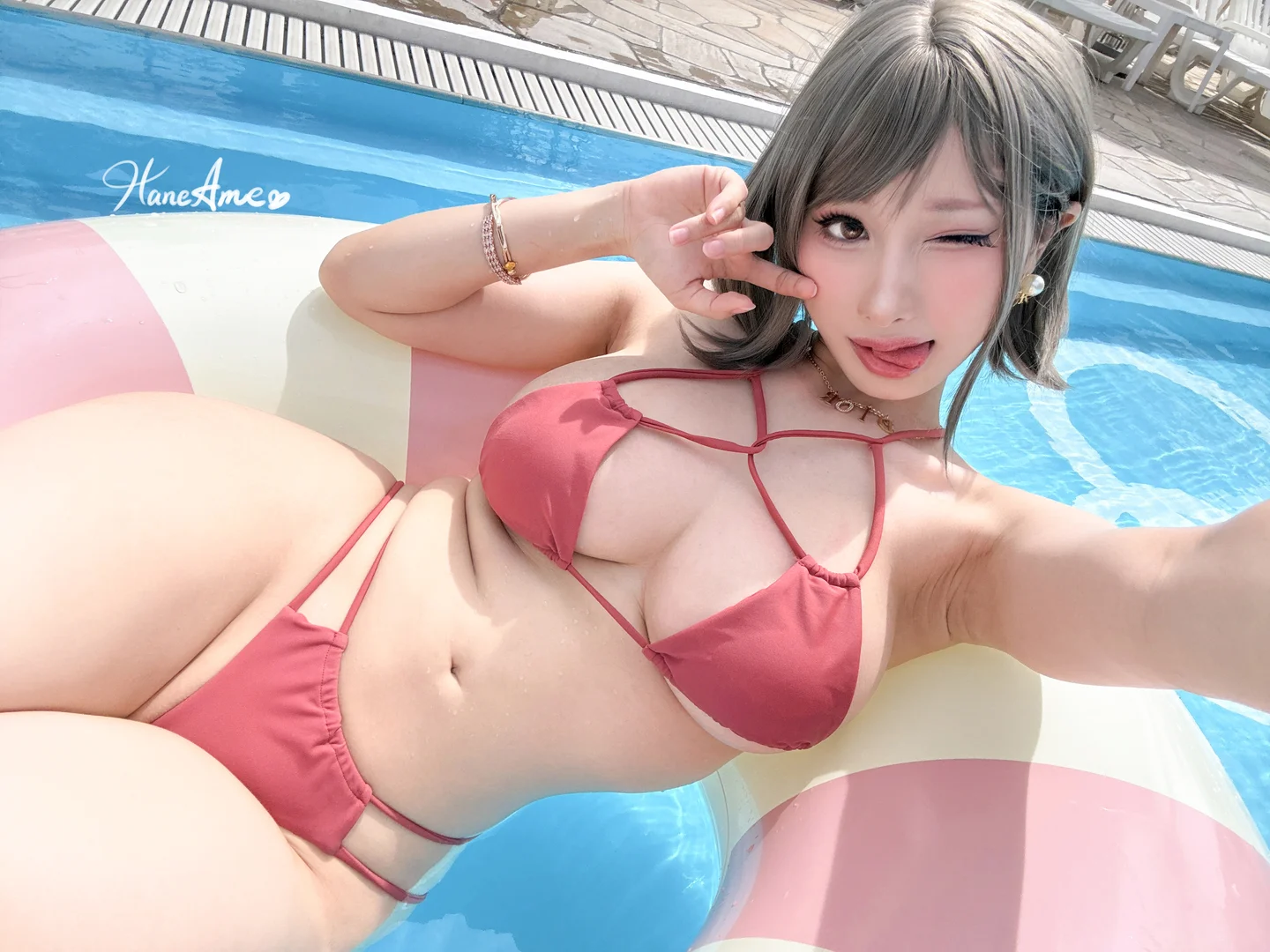 雨波_HaneAme_Original_Tangerine_Heat_swimsuit_橘爆夏日！泳裝_55P,7V_1_4GB SELF_O (9).webp